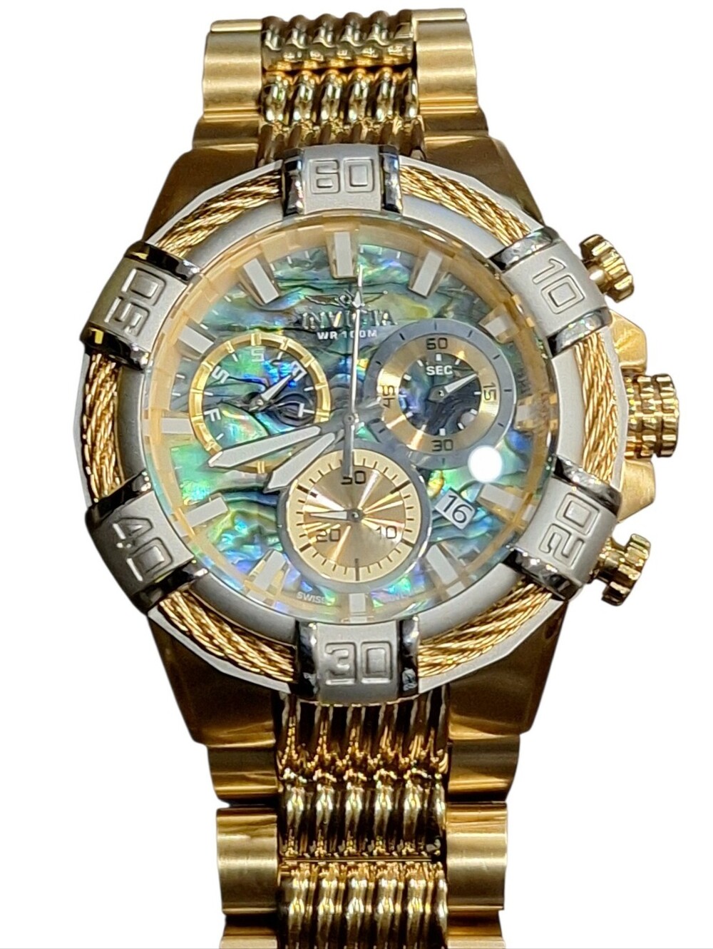 Invicta Bolt 26542 51MM IM-Q-115 Stainless Steel 100M Quartz Chronograph Watch